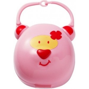 BABY ONO Púzdro na cumlík Medvedík, ružové